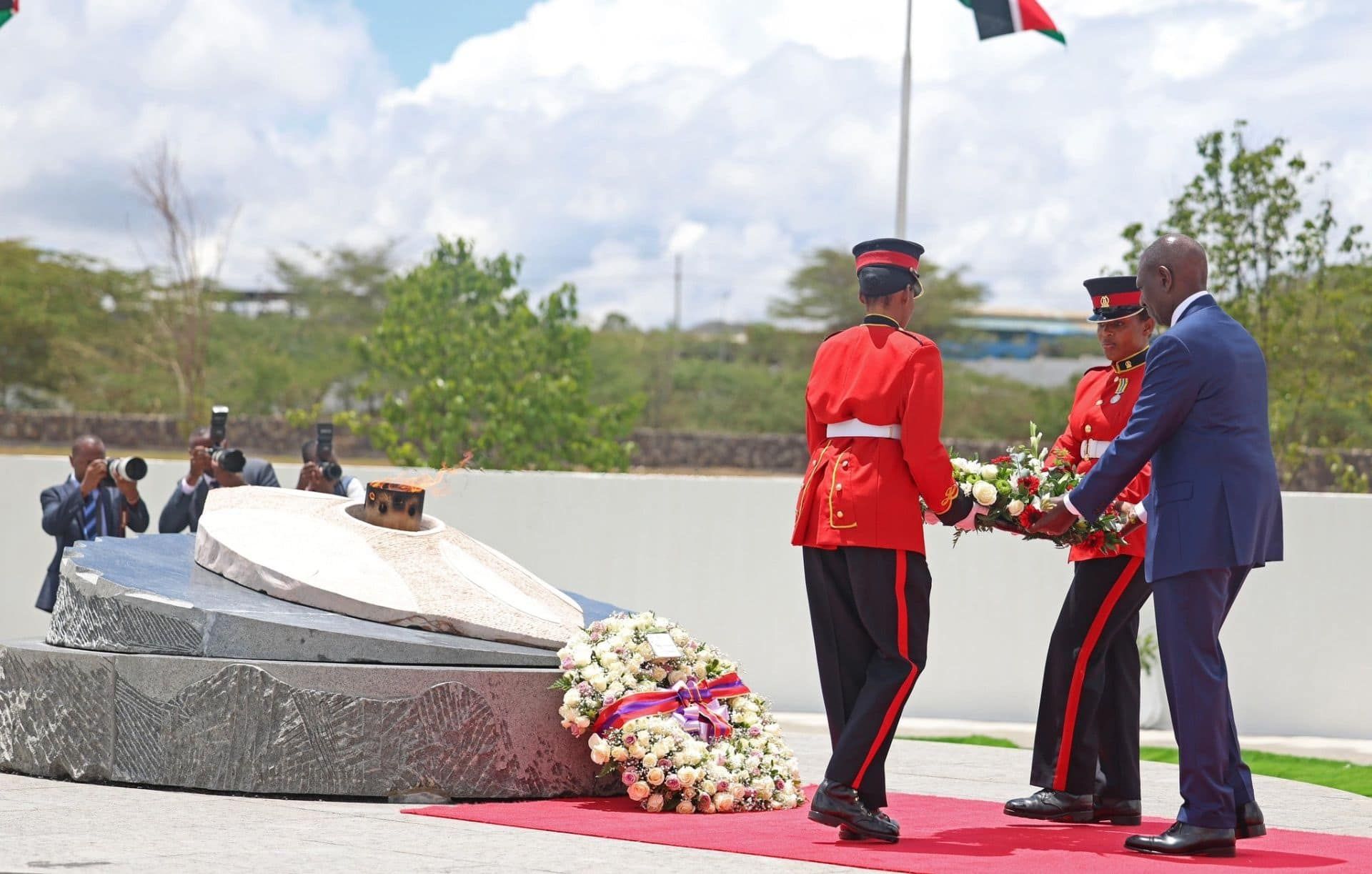 President Ruto lays a wreath